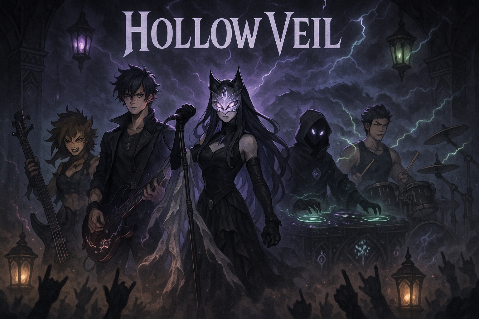 Hollow Veil band art